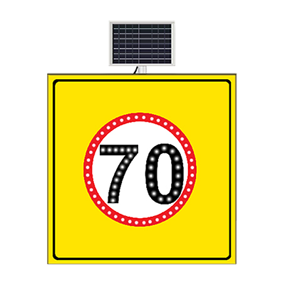 Solar Powered Road Speed Limit Signs - Traffic Signage