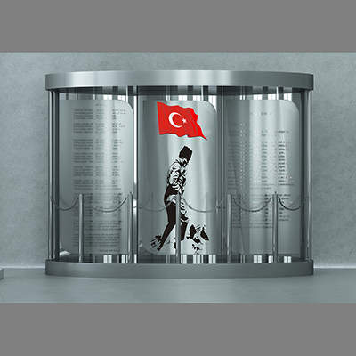 Silver Atatürk ve Şehit Köşeleri, Makam Panosu, Üç Panel