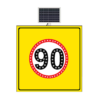 Solar Powered Road Speed Limit Signs - Traffic Signage