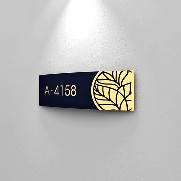 Curved Door Sign