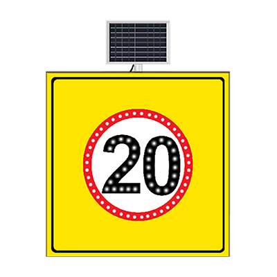 Solar Powered Road Speed Limit Signs - Traffic Signage