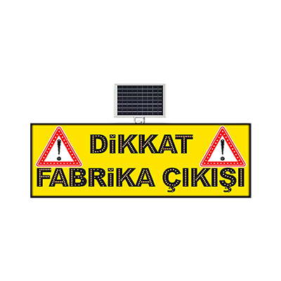 Solar Powered Road Warning Signs - Led Traffic Signage