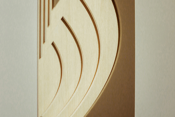 Acrylic door number sign, layer sign