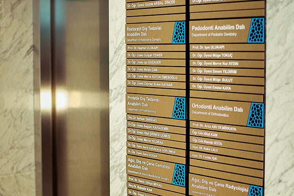 acrylic floor information elevator sign	