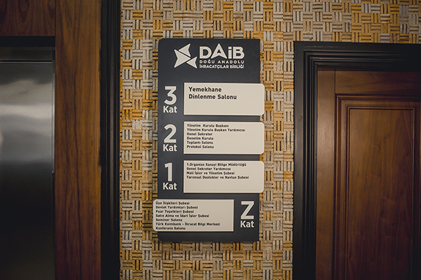 Acrylic Floor Information Signage