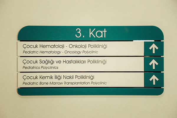 Acrylic Panel Floor Information Sign, Directional Signage