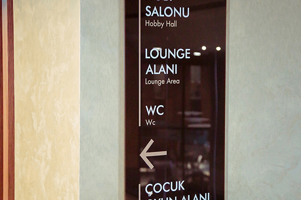 Acrylic Panel Identification Signage, Floor Information Sign, Directional Sign, Hotel Signage	