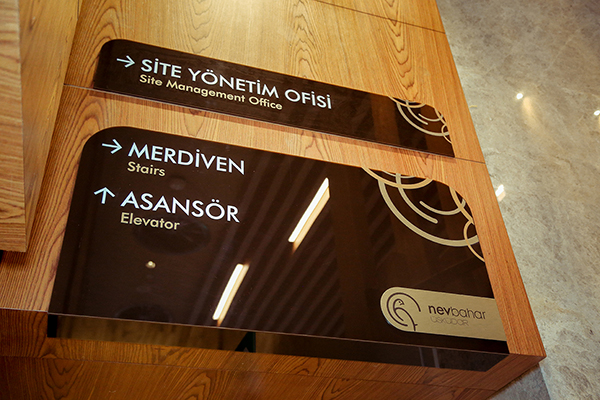 Acrylic Panel Identification Signage, Floor Information Sign, Directional Sign, Hotel Signage	