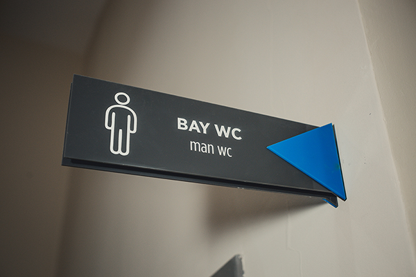 acrylic pictogram blade sign