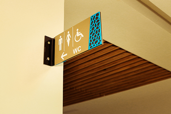 acrylic pictogram blade sign	