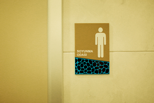 acrylic pictogram hospital sign	