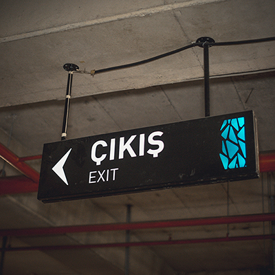 Acrylic Signage Board - Directional Wayfinding - Suspended Sign