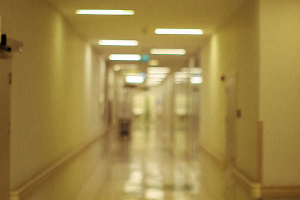 acrylic suspended directional sign	