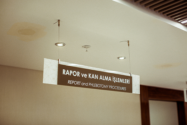 acrylic suspended floor information, directional sign	