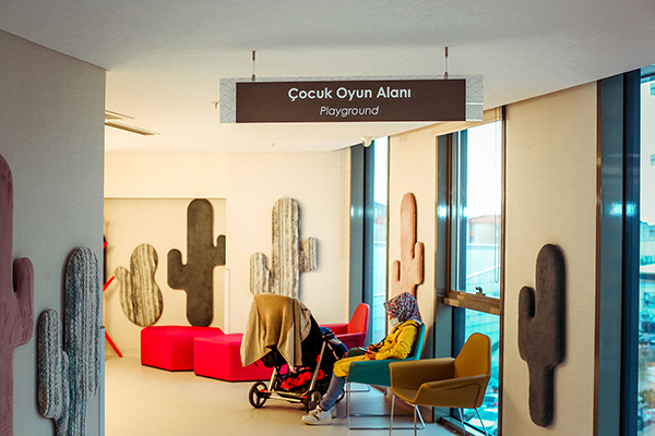 acrylic suspended floor information, directional sign	