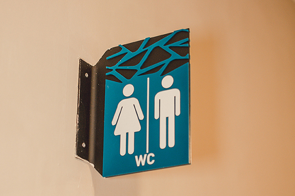 Acrylic Suspended Pictogram Signage, Blade Signage, Mall Signage	