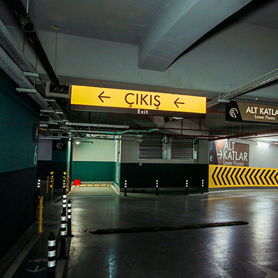 Aluminum Directional Signage - Car Park Signage