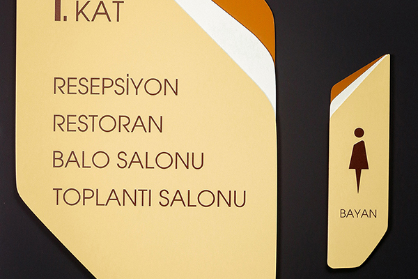 Aluminum Floor Information sign, pictogram sign