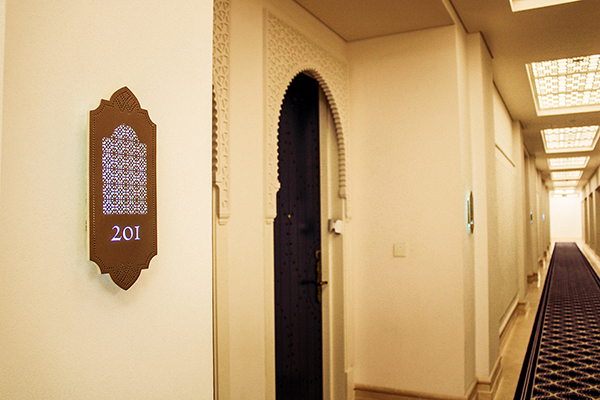 Aluminum Illuminated Door Number Sign, Hotel Door Number