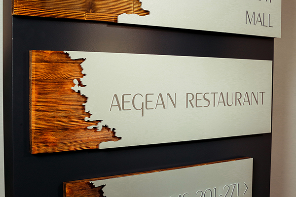 Anodized Aluminum - Wooden Door Signage, Identification Sign