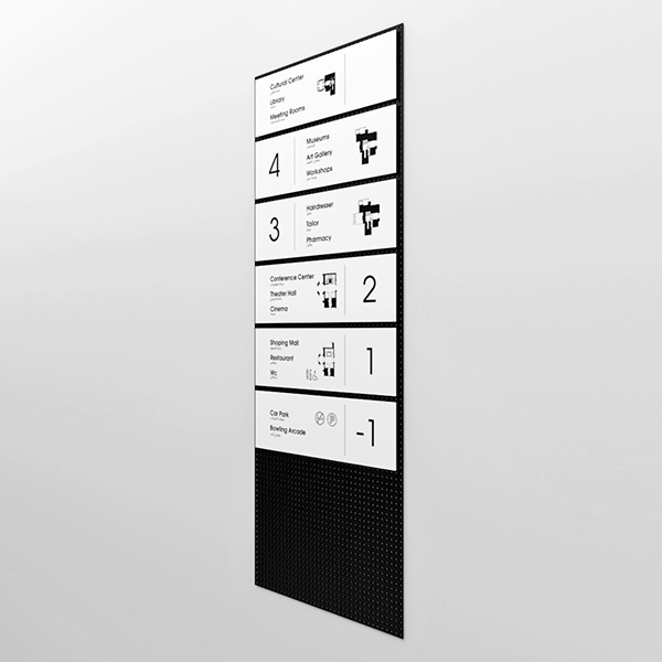 Connect System Floor Information Signage
