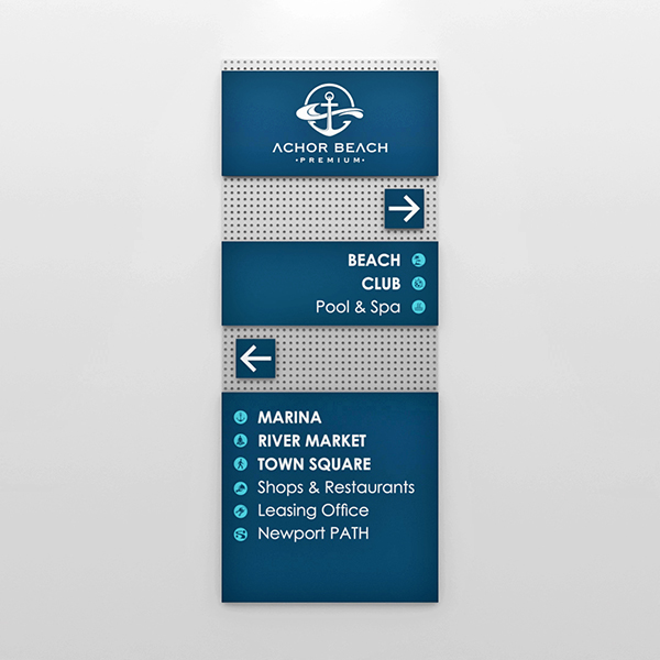 Connect System Floor Information Signage