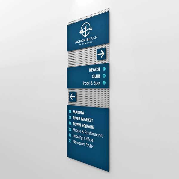 Connect System Floor Information Signage