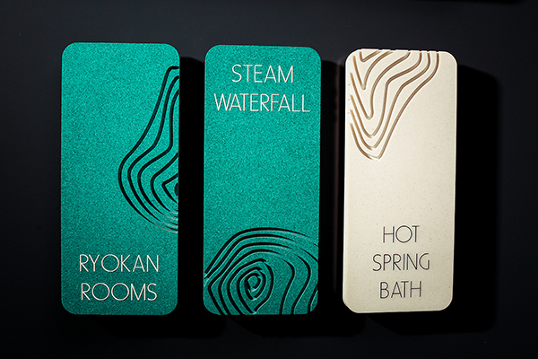 corian pattern door signage	