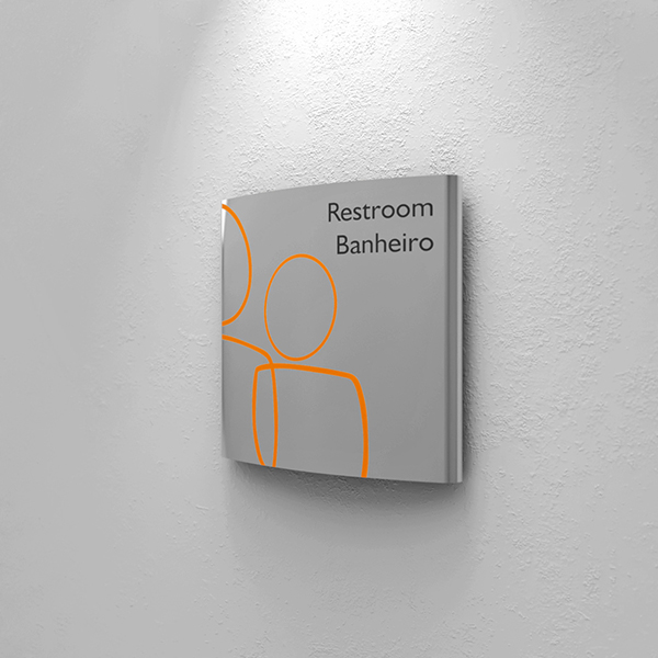 Curved Pictogram Sign