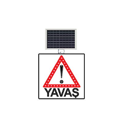 Solar Powered Road Warning Signs - Electronic Signage Board