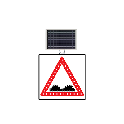 Solar Powered Road Warning Signs - Led Traffic Signage