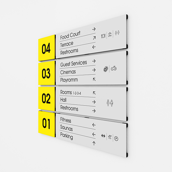 Plug & Play Floor Information Board, Floor Signboard, Floor Direction Sign