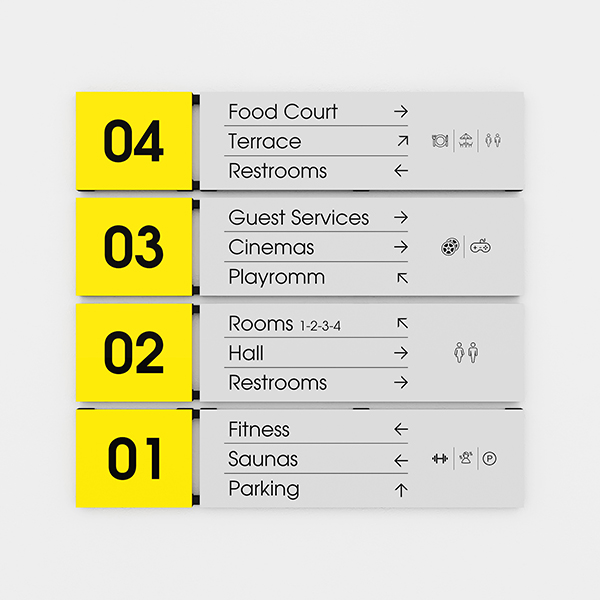 Plug & Play Floor Information Board, Floor Signboard, Floor Direction Sign