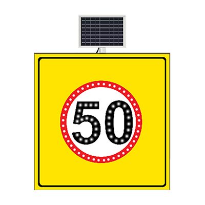 Solar Powered Road Speed Limit Signs - Traffic Signage