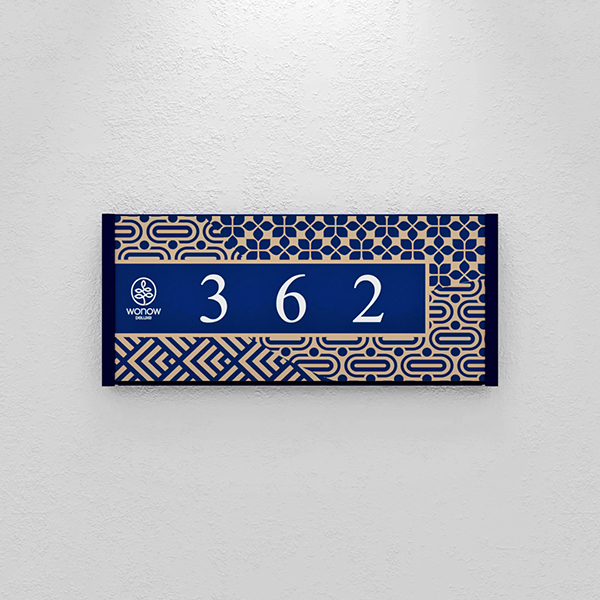 Flat System Door Number Signage