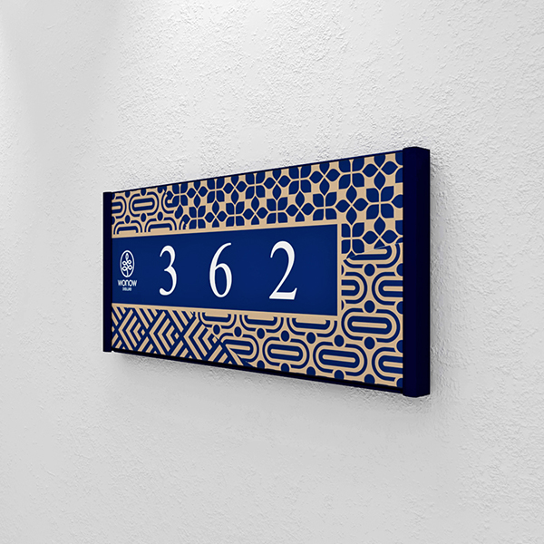 Flat System Door Number Signage