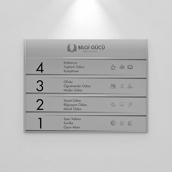 Flat System Floor Information Signage