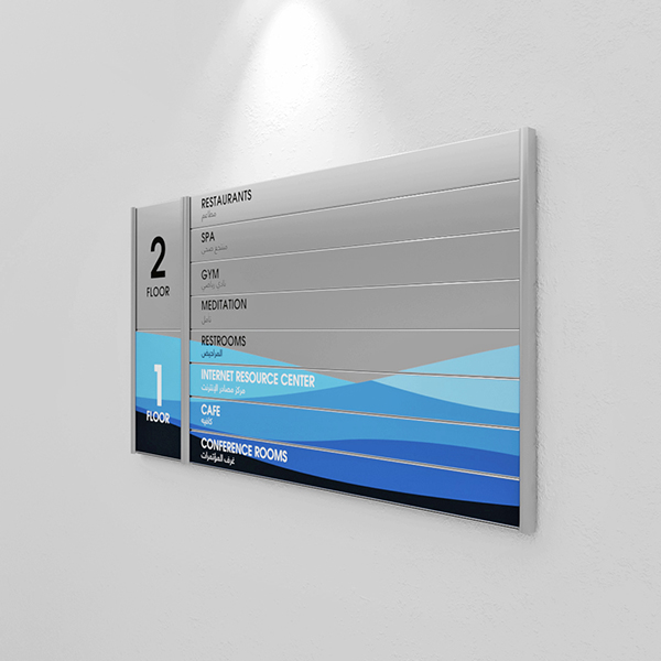 Flat System Floor Information Signage