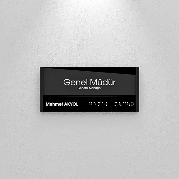 Flat System Name Tag Door Signage