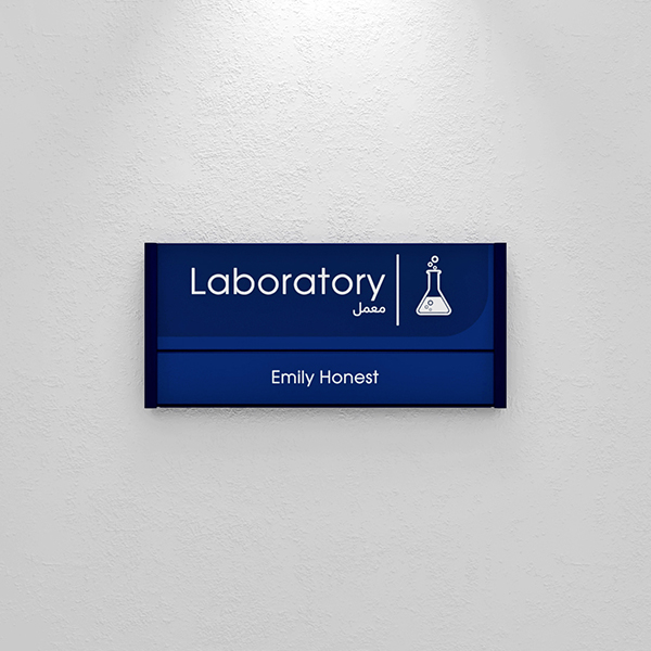 Flat System Name Tag Door Signage