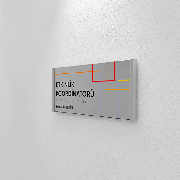 Flat System Name Tag Door Signage