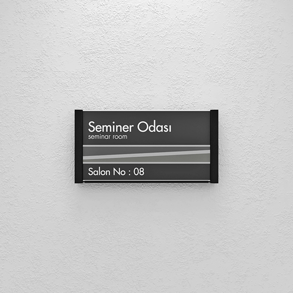 Flat System Name Tag Door Signage