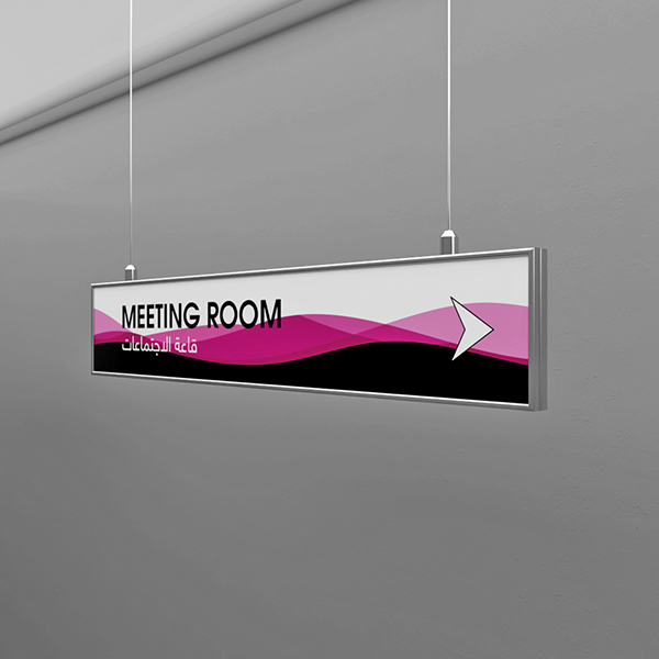 Flat System Suspended Signage