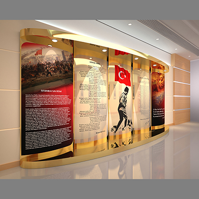 Gold Atatürk ve Şehit Köşeleri, Makam Panosu, Beş Panel