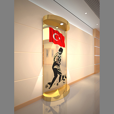 Gold Atatürk ve Şehit Köşeleri, Makam Panosu, Tek Panel