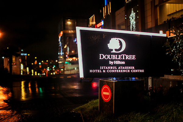 Hilton Signage Turkey - Double Tree Outdoor Signage - Pylon