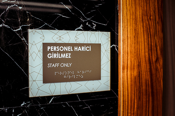 hospital acrylic door signage	