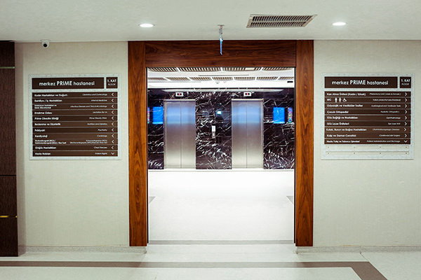 hospital acrylic pictogram signage	