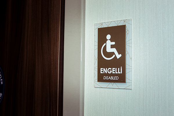 hospital acrylic pictogram signage	