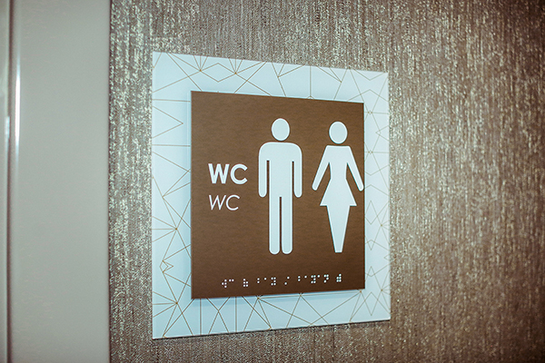 hospital acrylic pictogram signage	